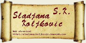 Slađana Koljković vizit kartica